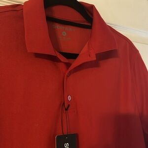 Short Par 4 Polo Size Medium Red